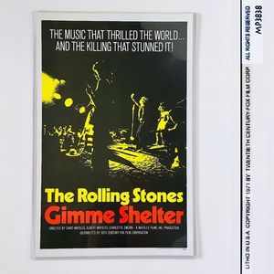 Vintage 1971 RollingStones Movie Poster Mic Jagger